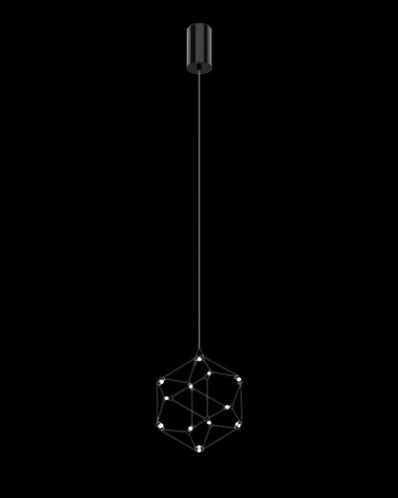 Lucciola Single Pendant D16.5 Black Illuminati Light