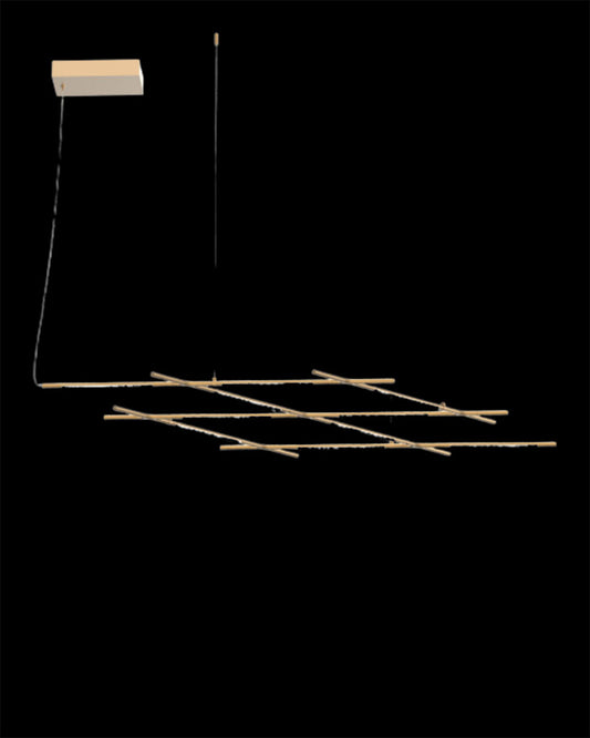 Tubular 10Lt Pendant Satin Gold Model B tubular  ceiling-pendant-lights  Bedroom  Lounge  Kitchen  Hallway MD18001070-10BGOL illuminati light
