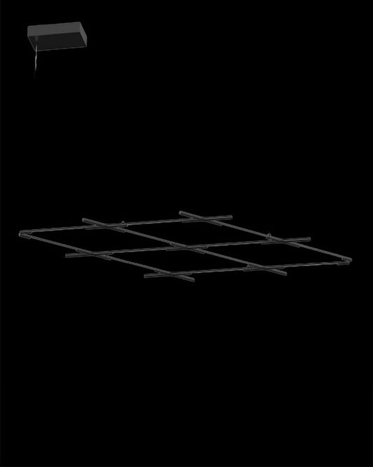 Tubular 12Lt Pendant Matt Black Model F tubular  ceiling-pendant-lights  Bedroom  Lounge  Kitchen  Hallway MD18001070-12FBLK illuminati light