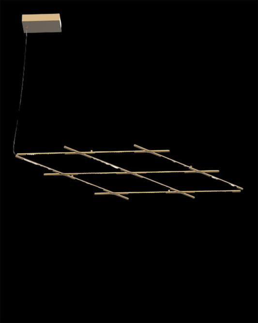 Tubular 12Lt Pendant Satin Gold Model F tubular  ceiling-pendant-lights  Bedroom  Lounge  Kitchen  Hallway MD18001070-12FGOL illuminati light
