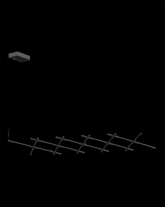 Tubular 20Lt Pendant Matt Black Model A tubular  ceiling-pendant-lights  Bedroom  Lounge  Kitchen  Hallway MD18001070-20ABLK illuminati light