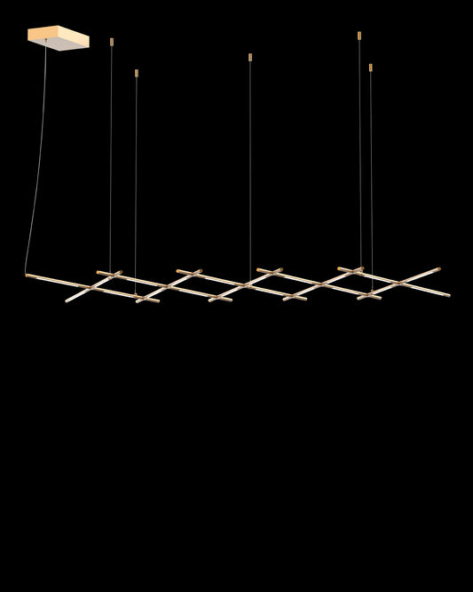 Tubular 20Lt Pendant Satin Gold Model A tubular  ceiling-pendant-lights  Bedroom  Lounge  Kitchen  Hallway MD18001070-20AGOL illuminati light