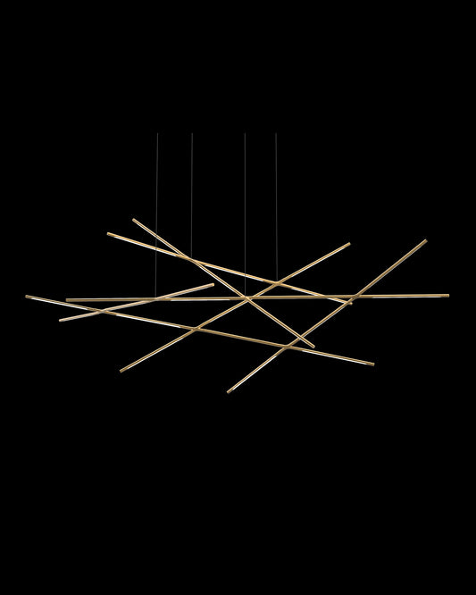 Tubular 23Lt Pendant Satin Gold Model A tubular  ceiling-pendant-lights  Bedroom  Lounge  Kitchen  Hallway MD18001070-23AGOL illuminati light