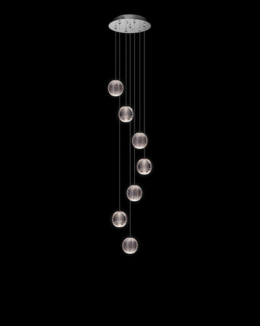 Diamante 7Lt Round Chrome Illuminati Light