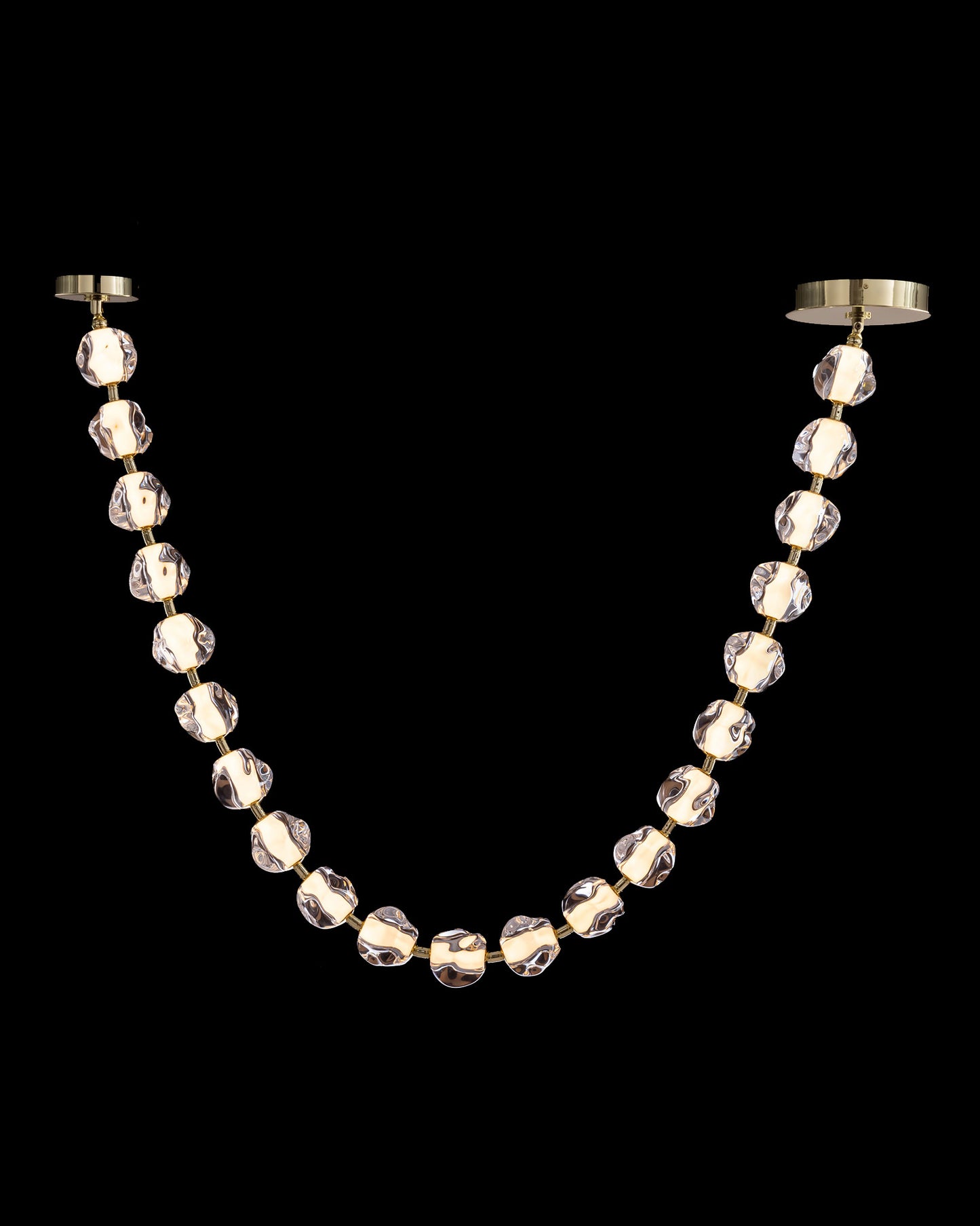 Ciottolo 21LT Draped Pendant Satin Gold Illuminati Light