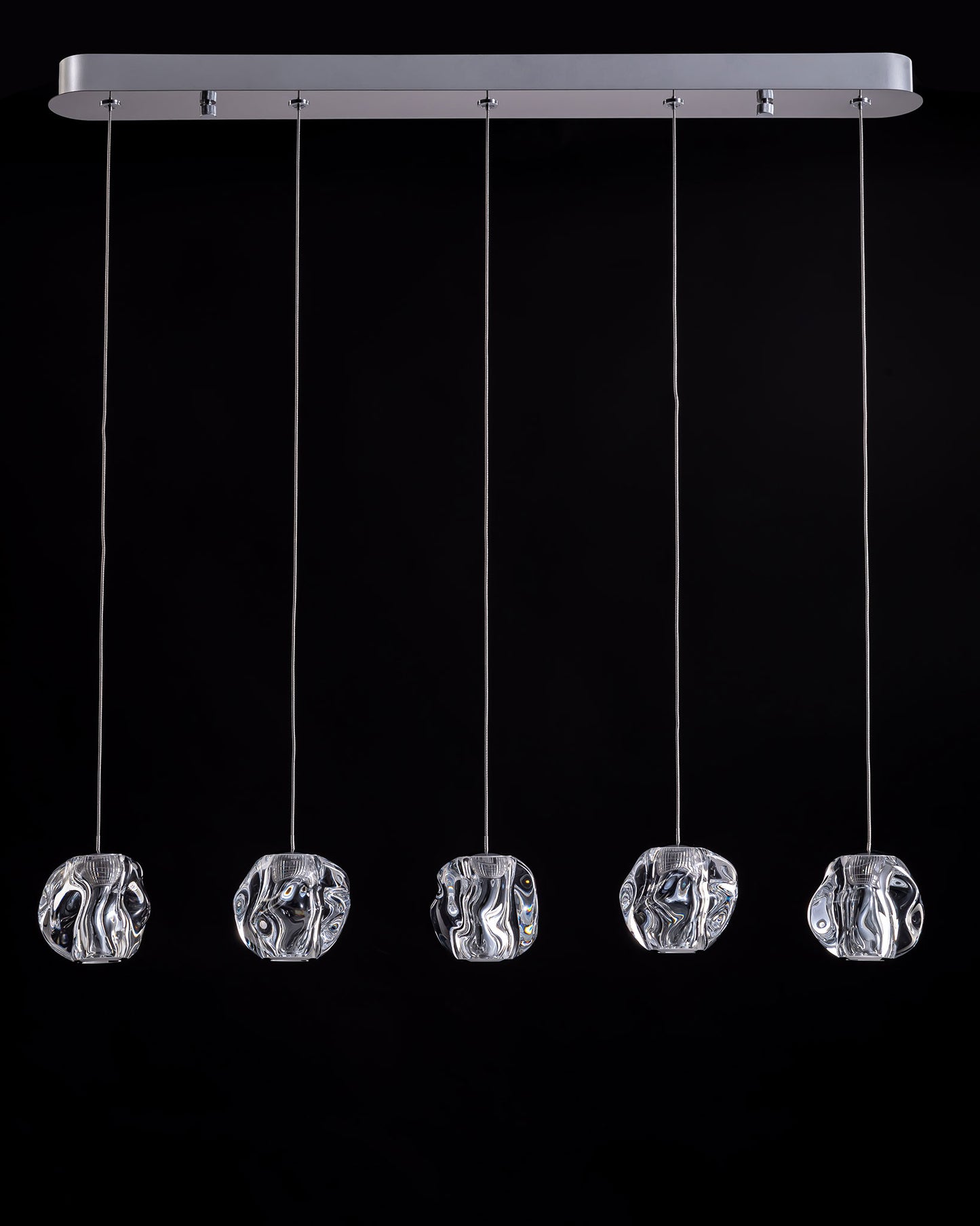 Ciottolo 5LT Bar Pendant Chrome Illuminati Light