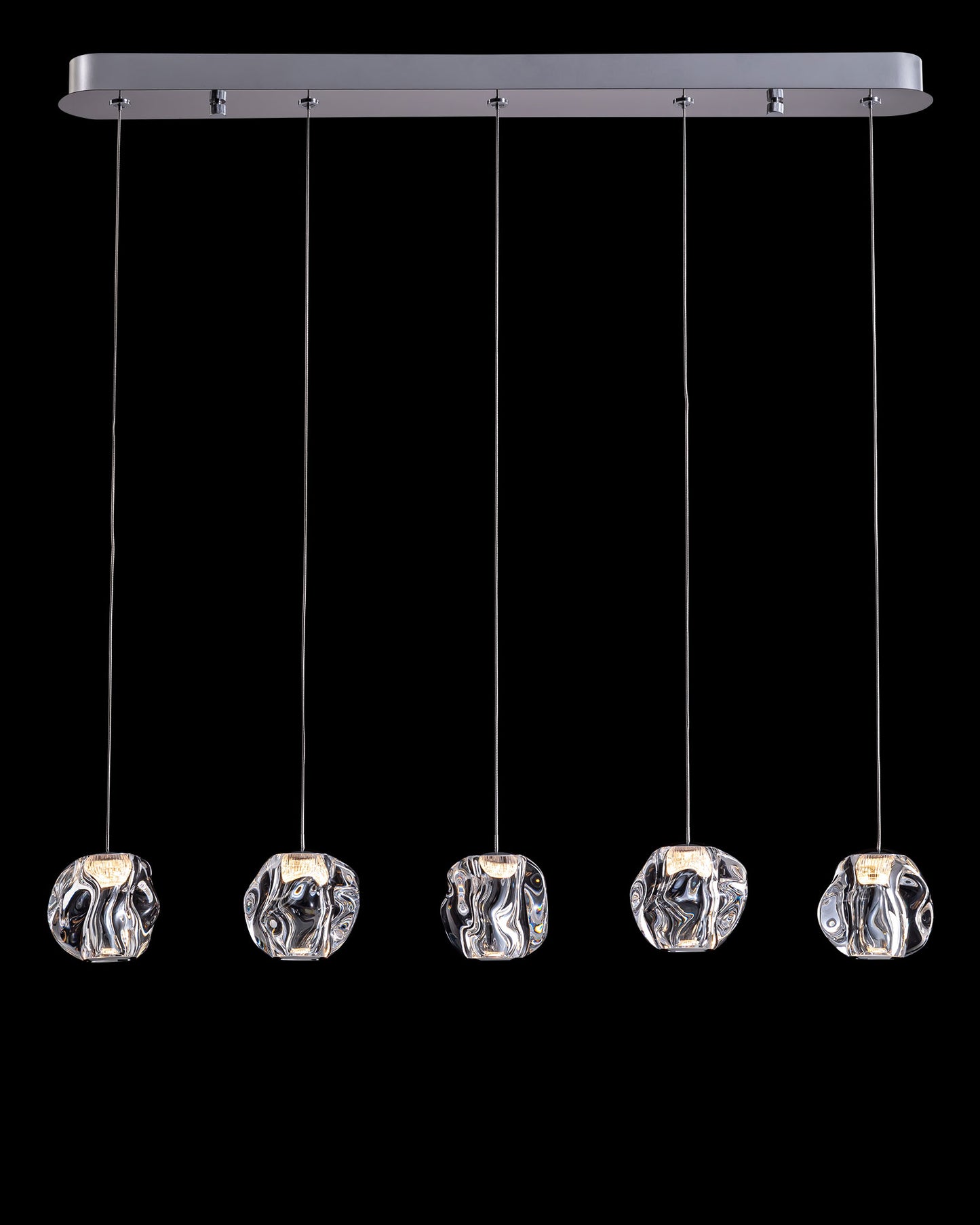 Ciottolo 5LT Bar Pendant Chrome Illuminati Light
