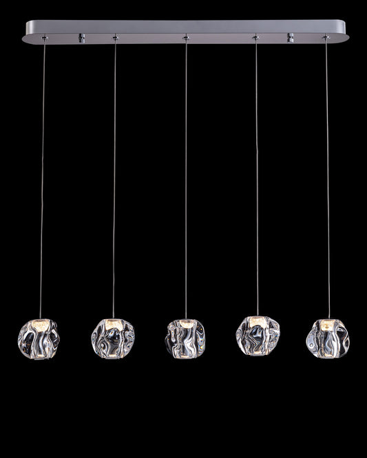 Ciottolo 5LT Bar Pendant Chrome Illuminati Light