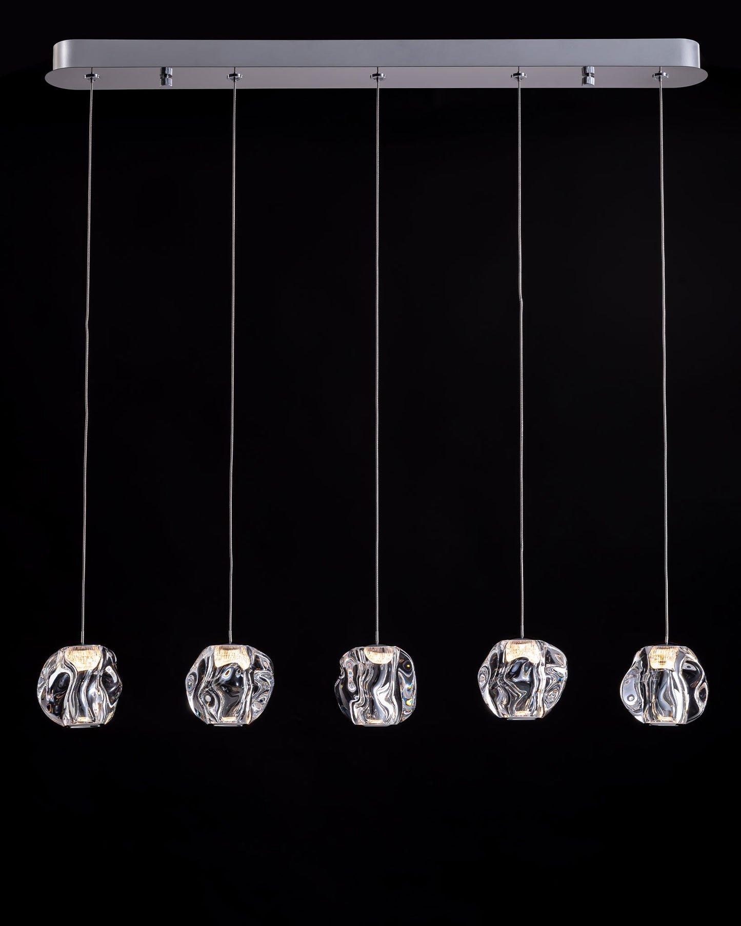 Ciottolo 5LT Bar Pendant Chrome Illuminati Light