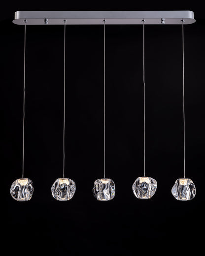Ciottolo 5LT Bar Pendant Chrome Illuminati Light