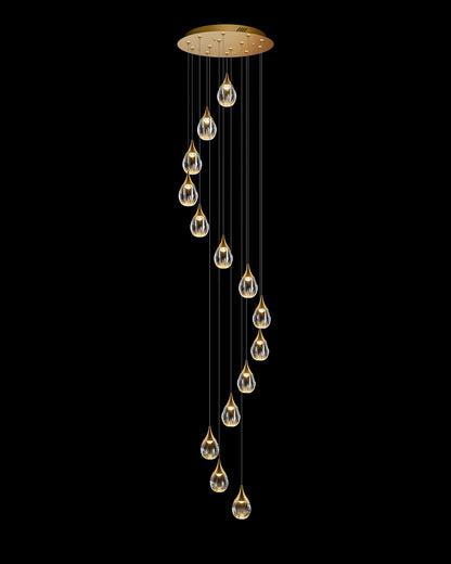 Stilla 14 Light Round Pendant Gold Illuminati