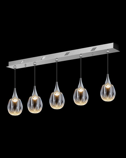 Stilla 5 Light Bar Pendant Chrome Illuminati