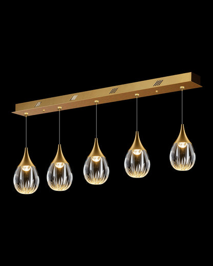 Stilla 5 Light Bar Pendant Gold Illuminati