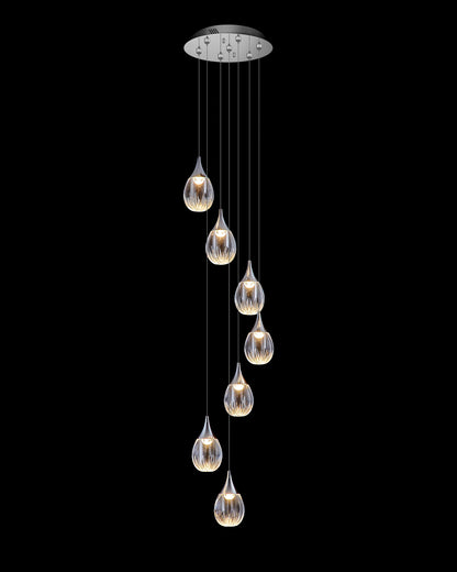 Stilla 7 Light Round Pendant Chrome Illuminati