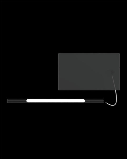 Tubular Pendant Box Black 43cm Rod and 100W Driver tubular  ceiling-pendant-lights  Bedroom  Lounge  Kitchen  Hallway TUB-D43-100W-BLK illuminati light
